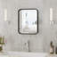 Miroir rectangulaire arrondi avec cadre en aluminium, miroir de meuble-lavabo mural, miroir d'entrée / horizontal moderne-1058386983-1058386982