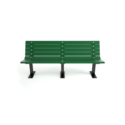 Banc de parc en plastique recyclé Contour