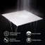 Carreaux de plafond à caisson 2 pi x 2 pi Genesis White Icon - Installation facile à poser - Imperméable, lavable et ignifuge - PVC de haute qualité pour prévenir les bris - Paquet de 12 carreaux-55560393