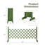 Clôture d'intimité en bois extensible de 2 ensembles, conception à largeur flexible pour grimpeur à lierre rose, barrière d'entrée multi-usages pour animaux de compagnie-129739912