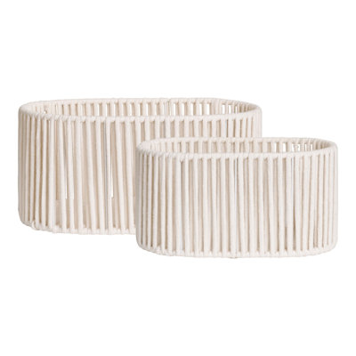 House Of Hampton Nuss Cotton Rope, Metal Decorative Basket