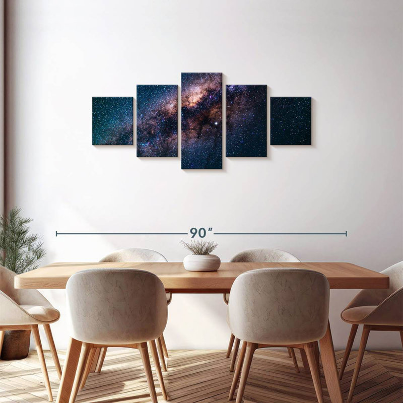  «Stars In Milky Way», H 30 po x l 68 po