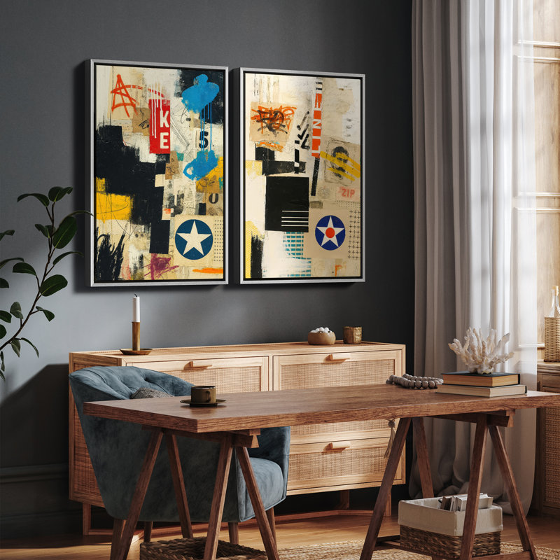Art mural encadré, rétro, antique et classique pour chambre à coucher - 16 po x 24 po, H 24 po x l 16 po, Blanc