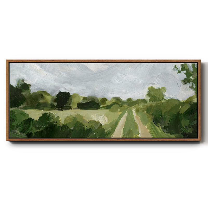 " Meadow Trail II ", Walnut, 12" H x 30" W x 1.5" D
