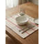 Black Regatta Stripe Indoor Outdoor Placemat-624363296