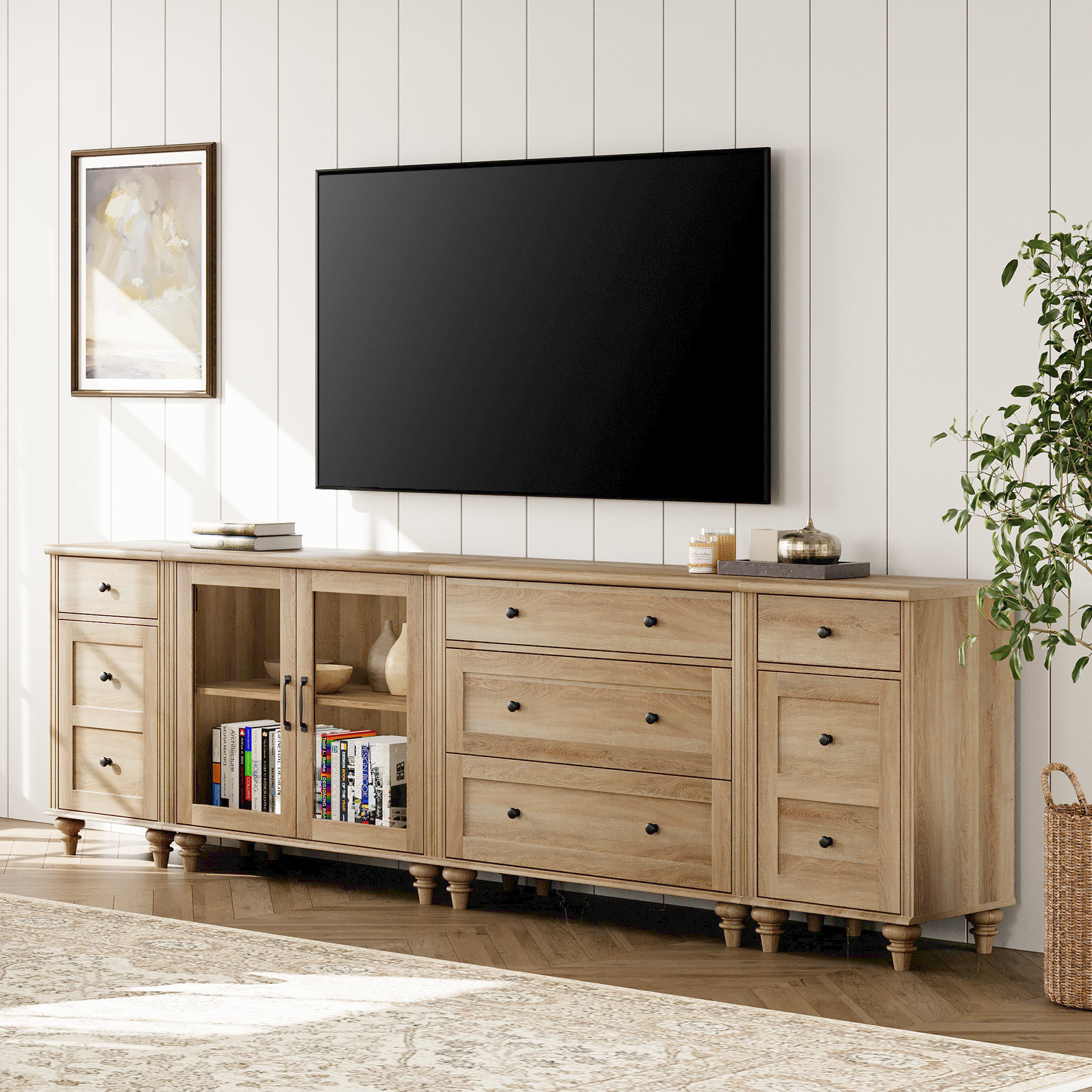 Red Barrel Studio® Abinaash 100.8'' Sideboard | Wayfair
