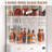 Corner Bar Cabinet With Led Lights And Human Body Sensor, 70.9" Tall Wine Cabinet Liquor Stand With Glass Holder And Tempered Glass Door-1630288159