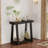 36‘’Farmhouse ConsoleTable Accent Table For Hallway, Black-2080583982