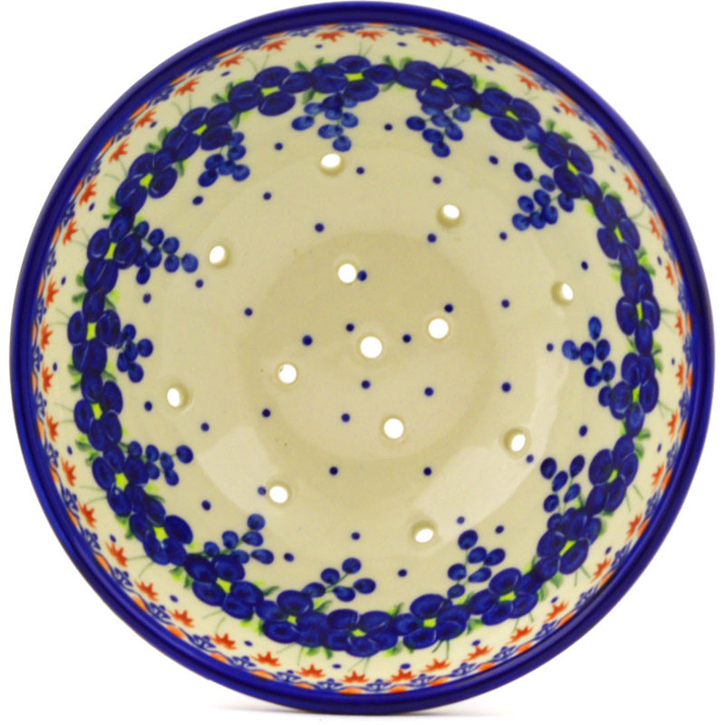 Polmedia Passion Poppy Stoneware Colander