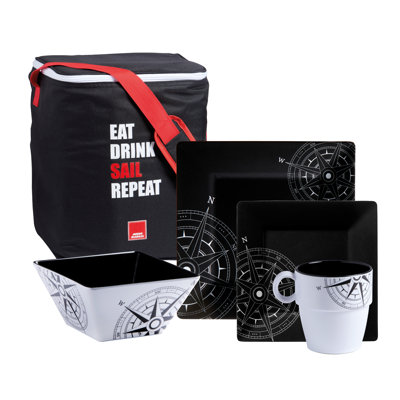 Westrem Piece Melamine Dinnerware Set - Service for 6