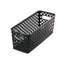 Panier déco étroit, noir (ensemble de 4)