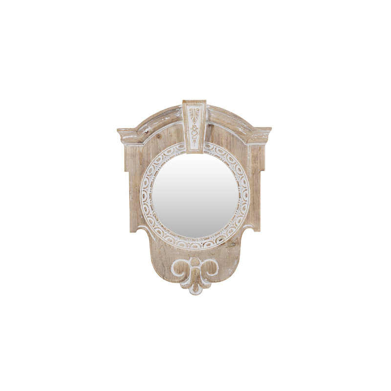 Wood Flat Wall Mirror