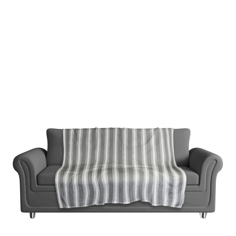 Hand Woven Throw Blanket, Gray