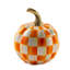 Orange Check Mini Pumpkin