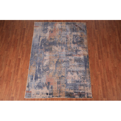 Contemporary Wool Abstract Area Rug