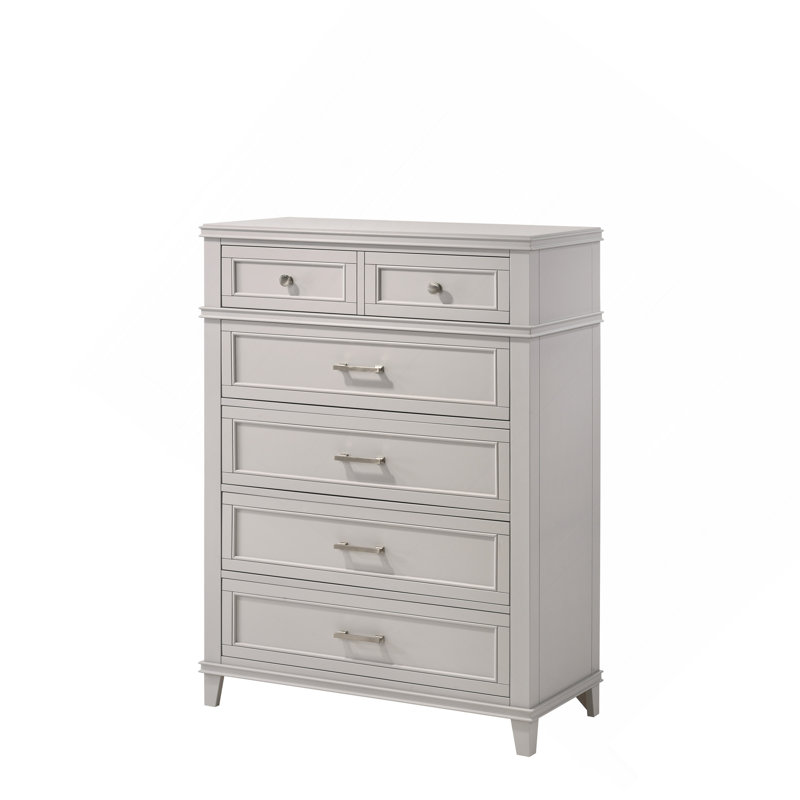 Commode 5 tiroirs Grey, Gris