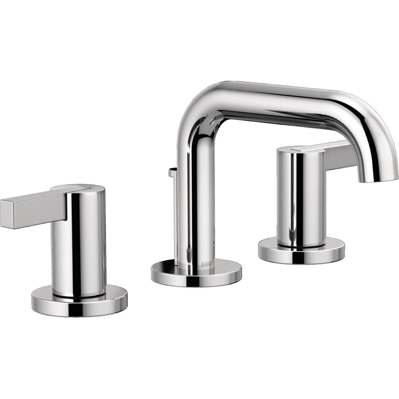 Litze® Widespread Lavatory Faucet With Low Spout, Extended Lever Handle, Polished Chrome, 1.5 GPM