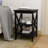 Oxford Small Side Table Black-MDF Material Legs