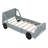 Skylon Twin Size Car-Shaped Platform Bed with Wheels-914298030
