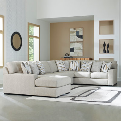 Canapé modulaire 4 pièces avec méridienne Croskey