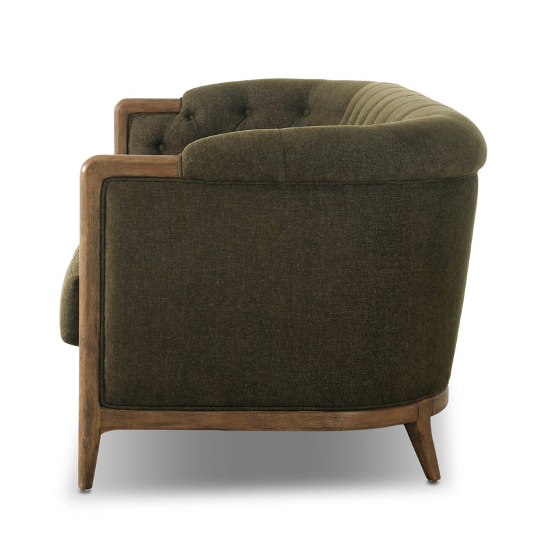 Ellsworth 91" Rolled Arm Sofa, 29.75" H x 78" W x 36" D, Sutton Olive