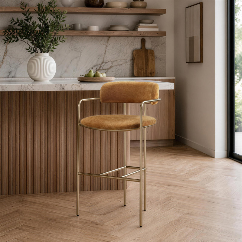 Tabouret de comptoir Serene, Tabouret de comptoir (siège d'une hauteur de 26,4, Curcuma