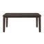 Table de salle à manger extensible à finition classique avec rallonge amovible pour sièges polyvalents, meubles en bois espresso foncé (table seulement)