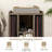 Record Storage Turntable Stand With 4 Open Shelves-1327559519
