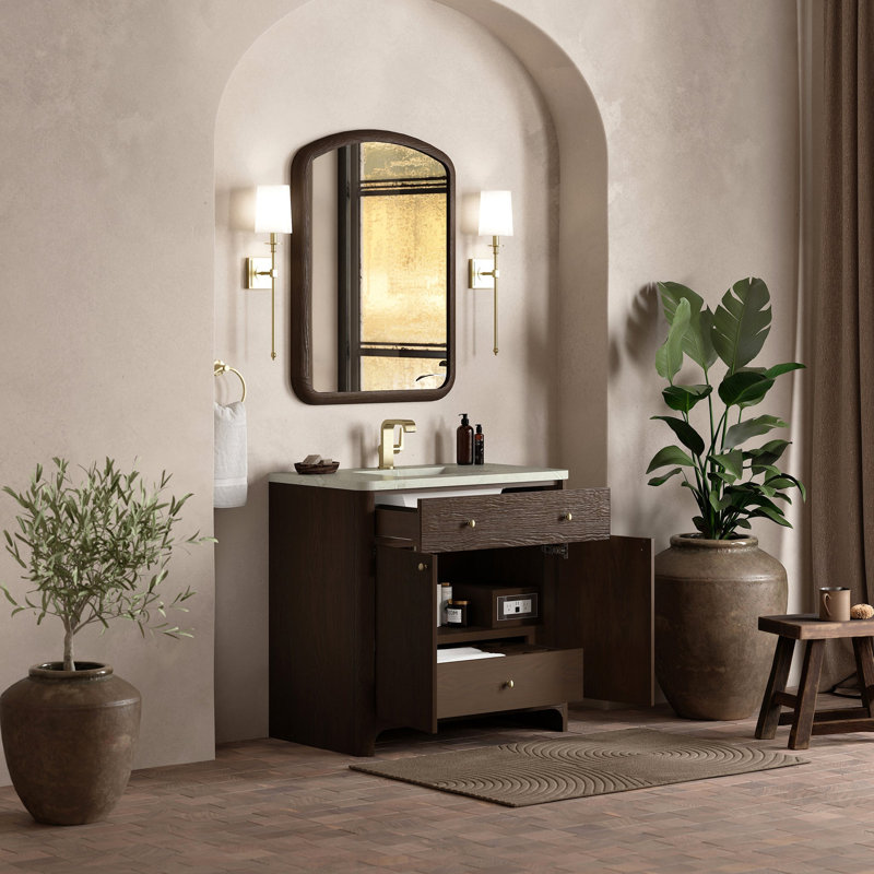 Gracyn 35.75'' W Single Bathroom Vanity Base, Sable