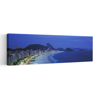 Plage, Copacabana, Rio de Janeiro, Brésil, art dramatique abstrait contemporain, art mural plage