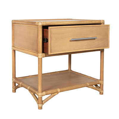 Olivia Collection 1 - Drawer Rattan Nightstand
