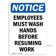 SignMission Employees Must Wash Hands Before Sign | Wayfair