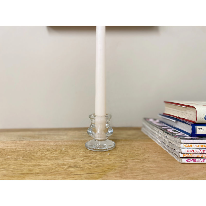 Glass Tabletop Candlestick