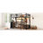 Full Metal Loft Bed With Desk, And Wardrobe, Featuring Led Lights, Charge Station Robust Frame , Wardrobe Storage -