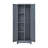 Storage Cabinet With Locking Doors And Shelves, 65" H Metal Storage Cabinet With Hanging Rod & S-Hooks, Cleaning Tool Storage Cabinet Grey-1472925775