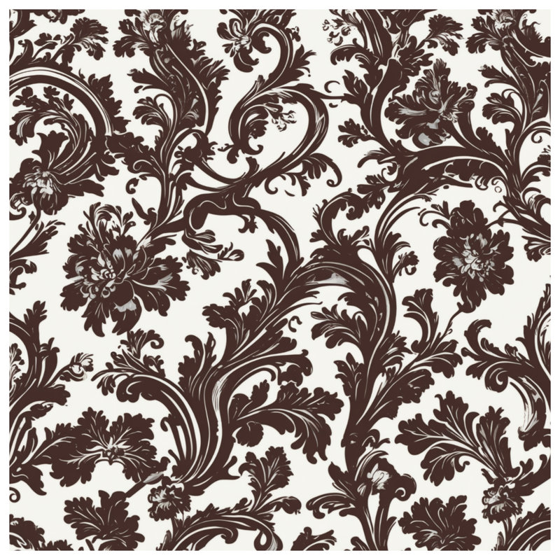 Coussins floraux à motif damassé double face, 14 X 14 pouces