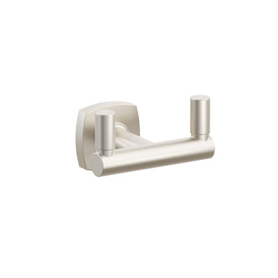 Emtek Select Double Hook w/ Soft Square Rosette, Round Stem & Smooth Tip