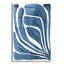 «Blue Stylized Leaf I» par Regina Moore-101619441