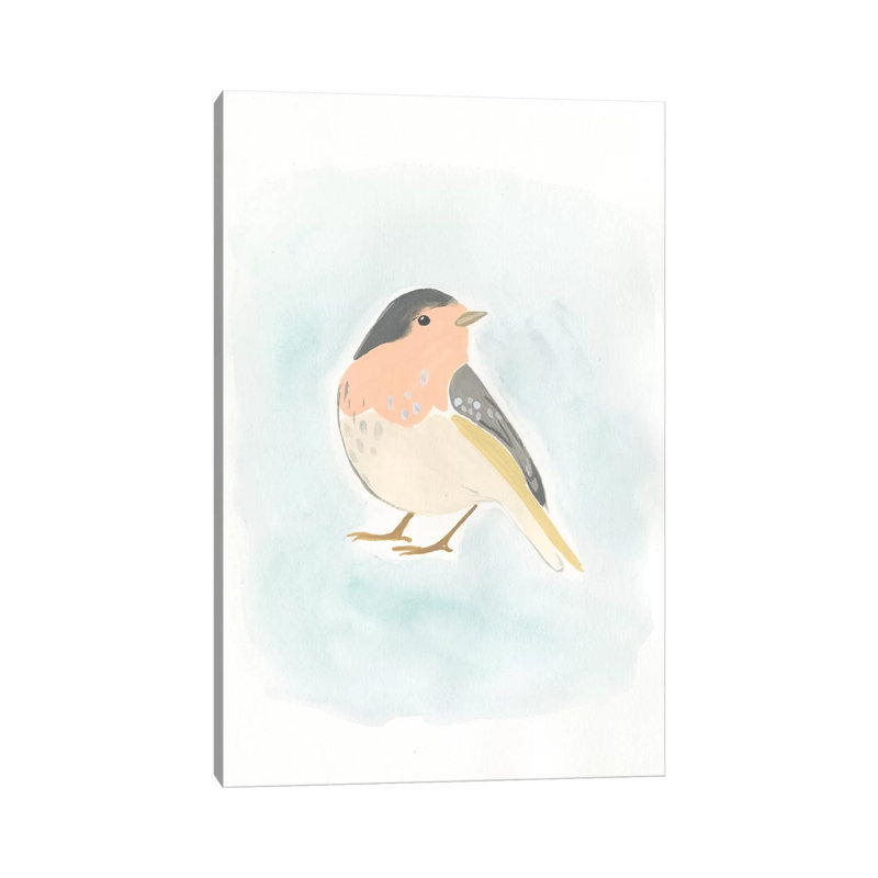 Dapper Bird III by June Erica Vess - Wrapped Canvas Painting, 101.6 cm H x 66.04 cm W x 1.91 cm D