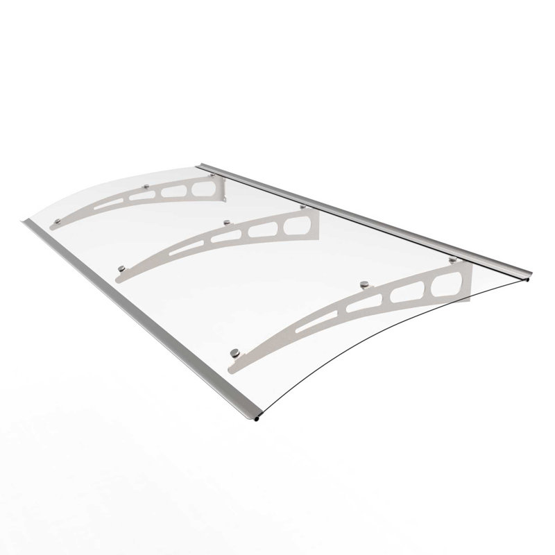 Advaning 7.9'' D Polycarbonate Cover Retractable Door / Window Awning, 7.9" H x 59" W x 35.4" D, Clear