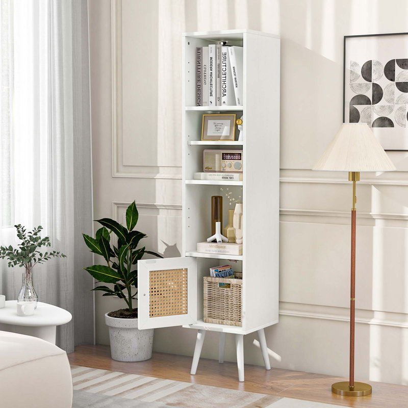 Amelianna 11.5'' Wide 4 - Shelf Storage Cabinet, White