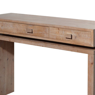 Rustic Console Table With 3 Drawers Entryway Table, Console Table