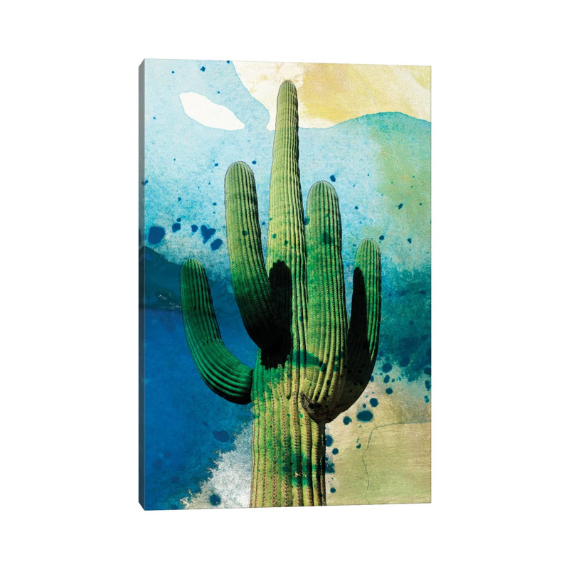 Cactus Abstract 1 Piece Wrapped Canvas Painting, 101.6 cm H x 66.04 cm W x 1.91 cm D
