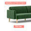 Upholstered Convertible Sofa Bed For Living Room, Bedroom, Multi-Functional Couch-1164972151
