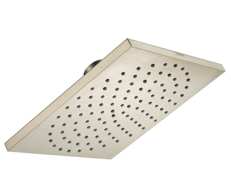 Croma Square Multi Function Rain Shower Head, Brushed Nickel