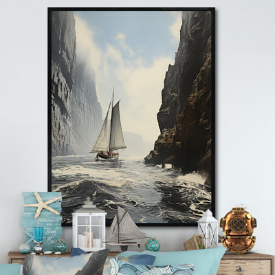 Kohki Coastal Ocean Cliff III, reproduction d'art sur toile