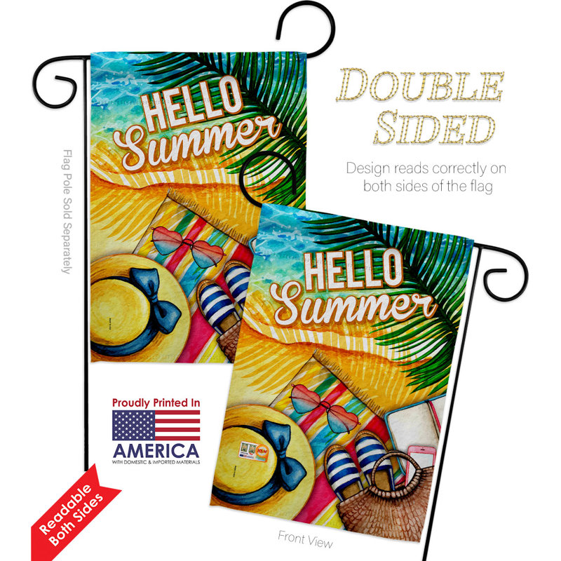Double Sided 18.5'' H x 13'' W Polyester Garden Flag