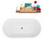 1491mm x 749.3mm Soaking Acrylic Bathtub-695092531