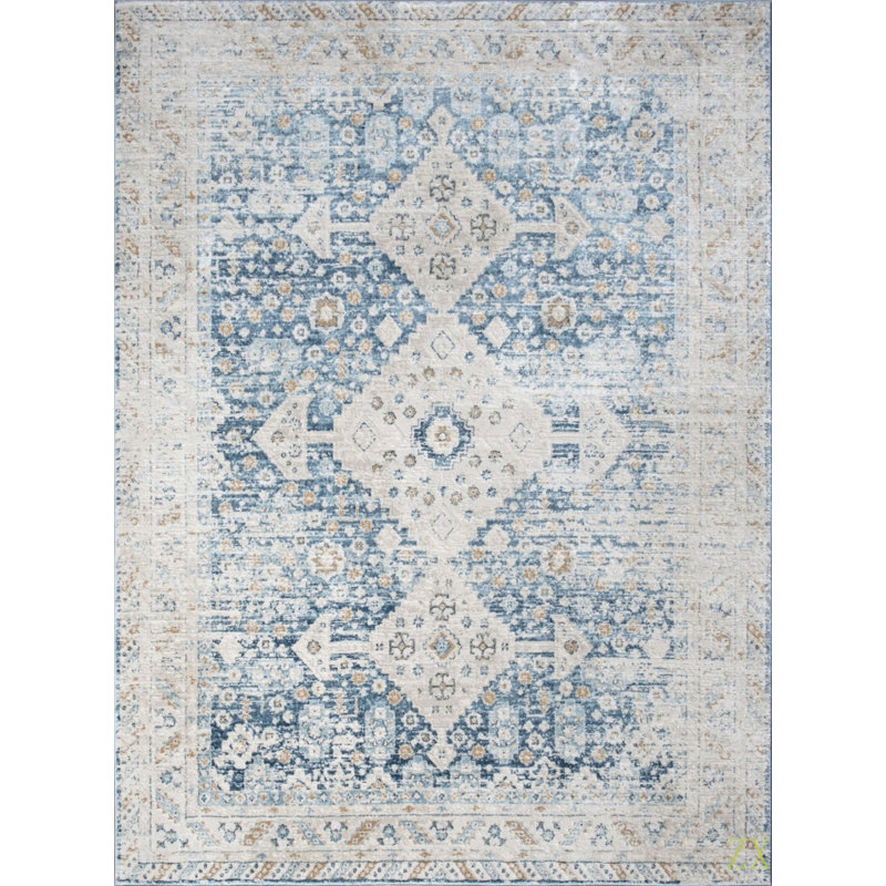 Noble 5 Ft. 3 In. X 7 Ft. 3 In. Area Rug Medallion Pattern Area Rug – Timeless Design, Soft, Stain Resistant For Living Room, Bedroom, Entryway And High-Traffic Areas