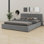 Lit plateforme tapissier avec structure solide